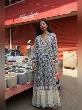 NWT Daughters Of India Bhoomi Maxi dress - S